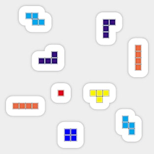 Tetris Scattered Sticker